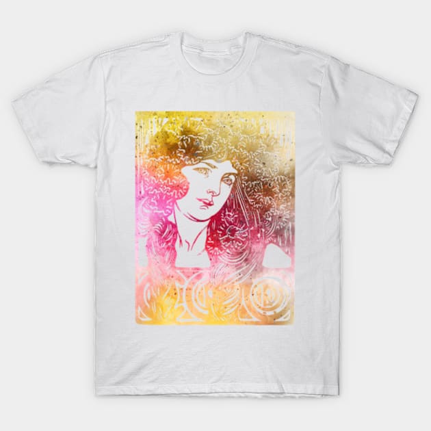 Flower Braids In Sunset T-Shirt by SaintReclusia